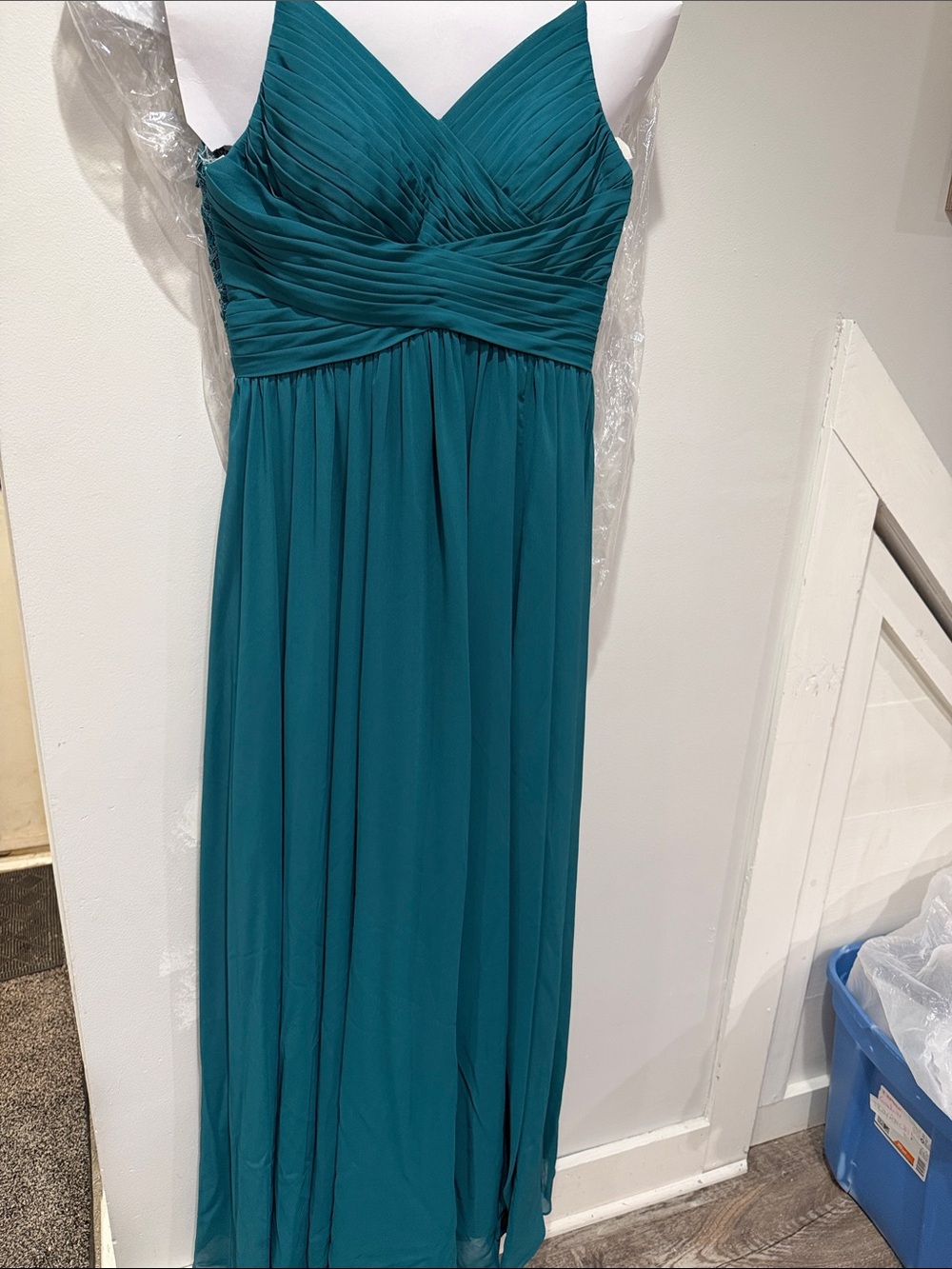 JJs House Teal V-Neck Maxi Dress